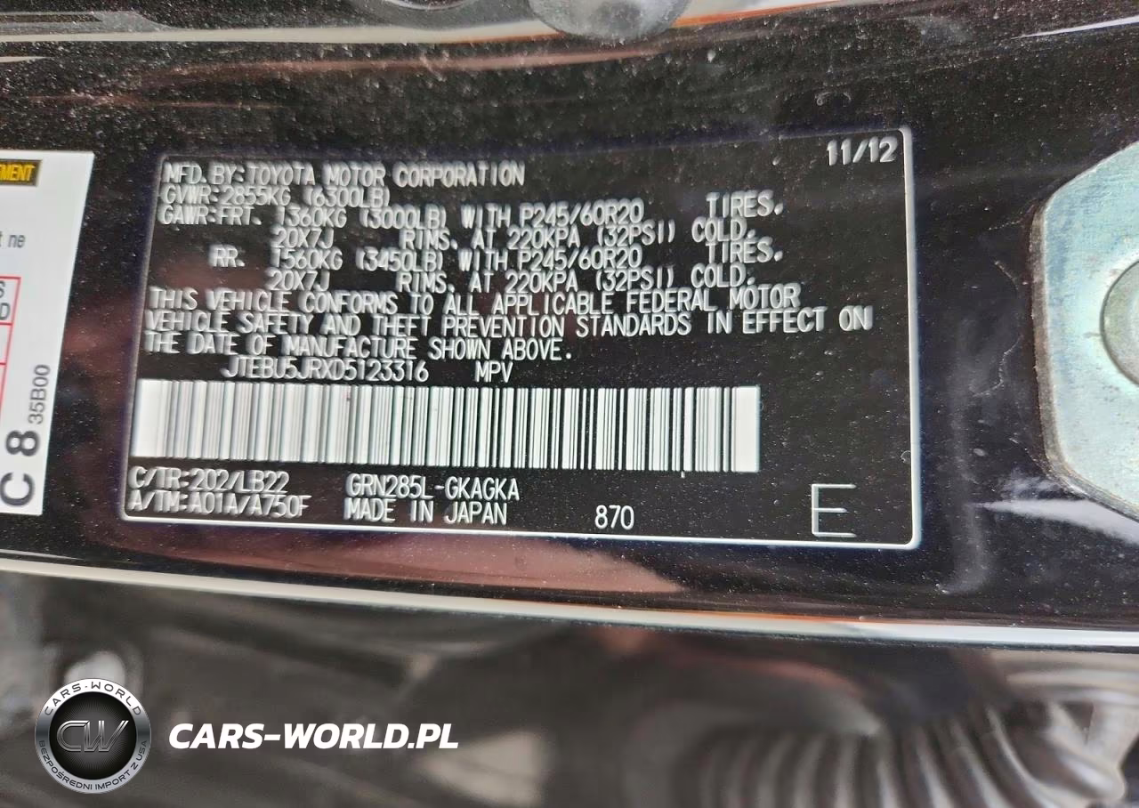 2013 Toyota 4Runner Limited VIN:JTEBU5JRXD5123316 - 14