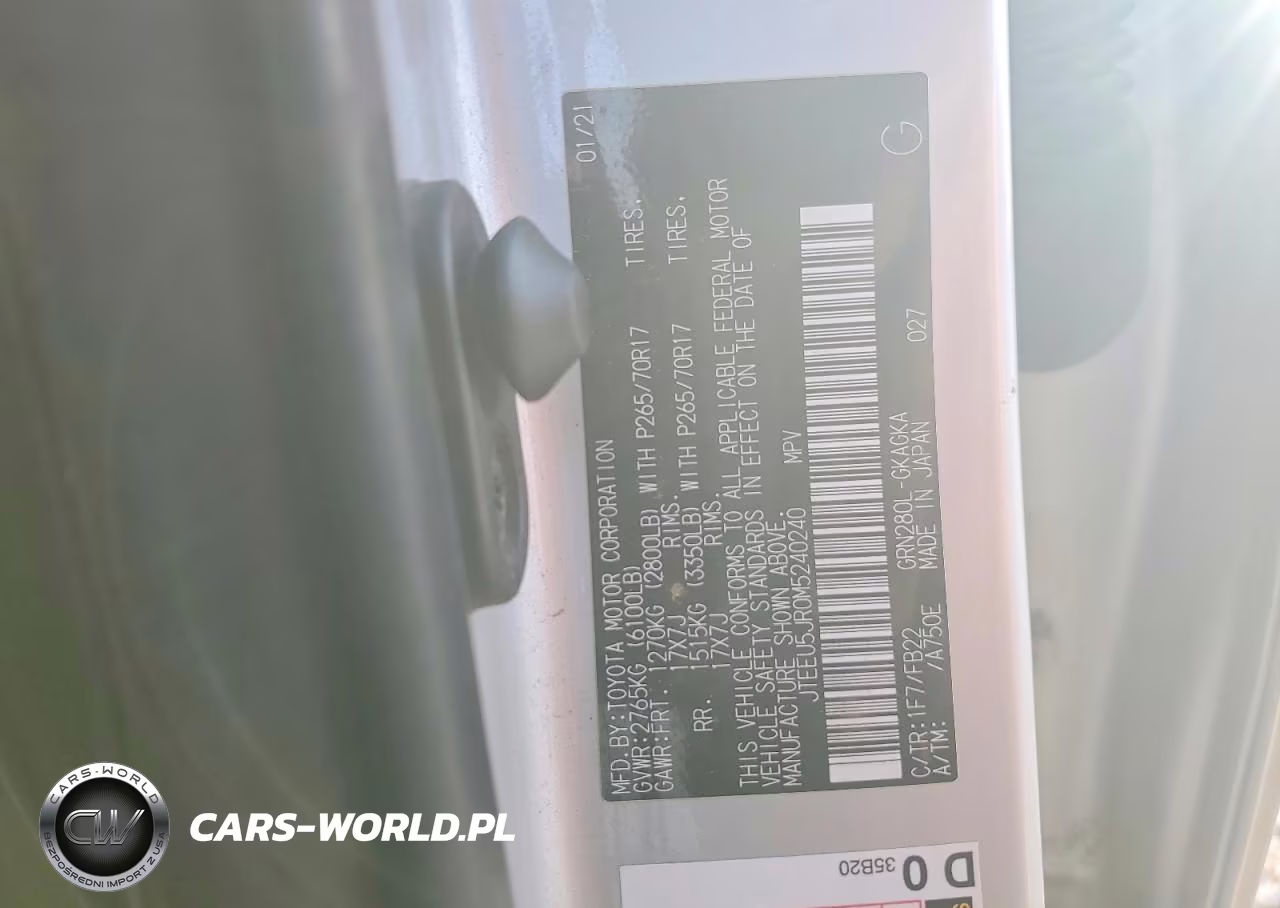 2021 Toyota 4Runner Sr5 VIN:JTEEU5JR0M5240240 - 13