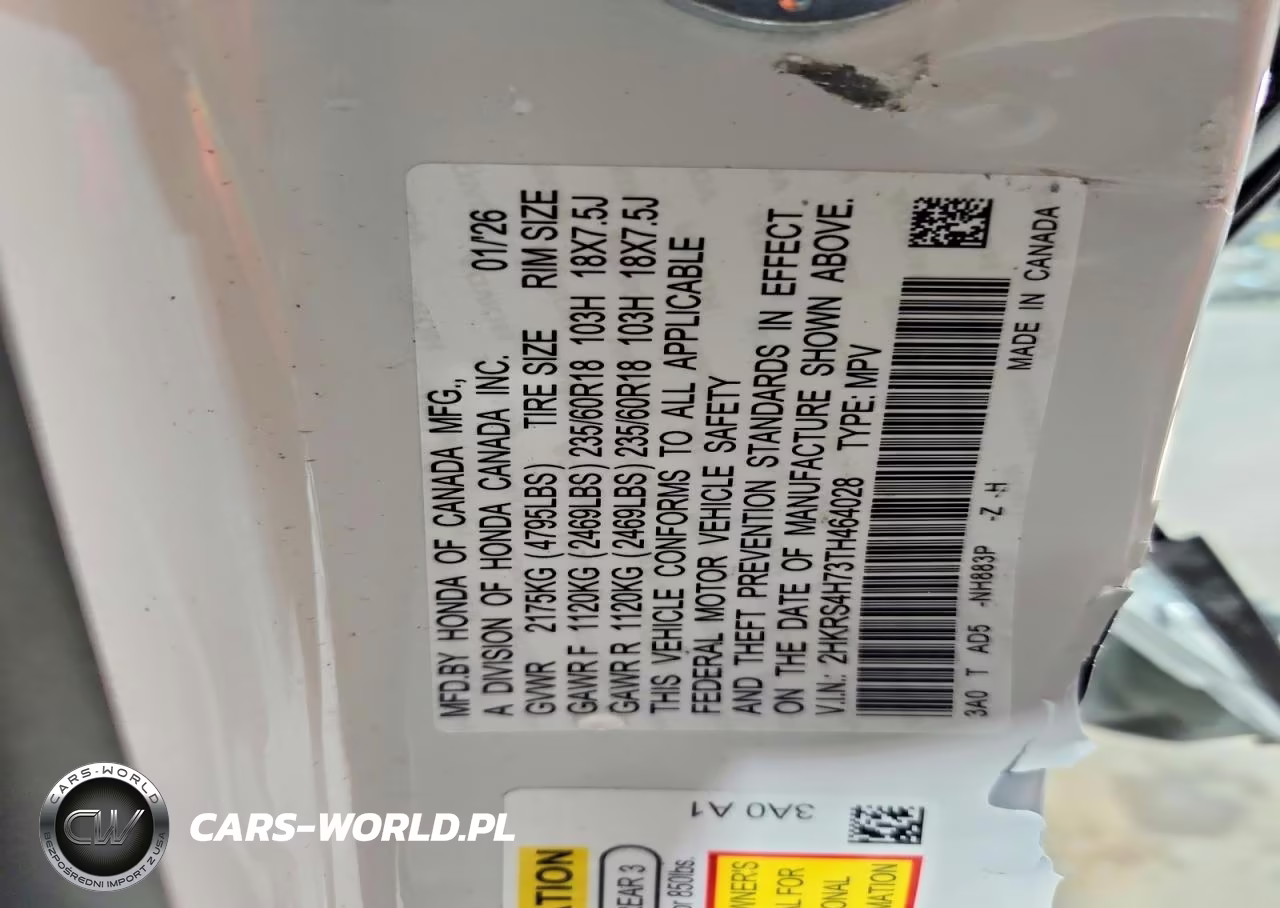 2026 Honda Cr-V Exl VIN:2HKRS4H73TH464028 - 14