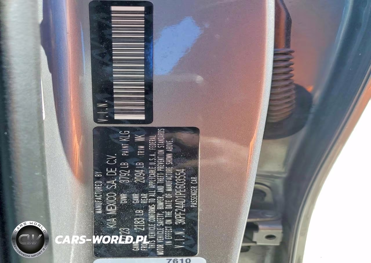2023 Kia Forte Lxs VIN:3KPF24AD1PE603554 - 12