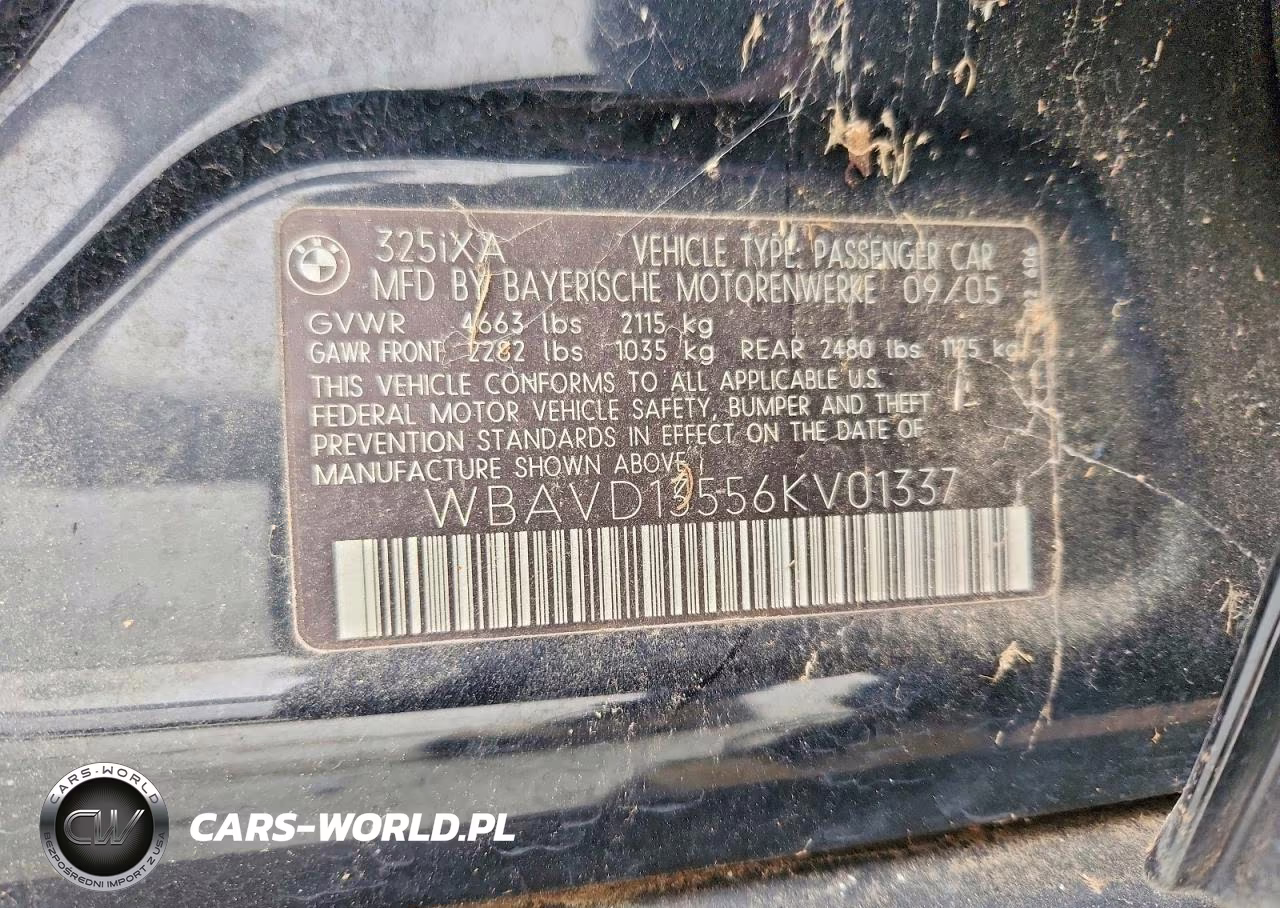 2006 BMW 325 Xi VIN:WBAVD13556KV01337 - 13