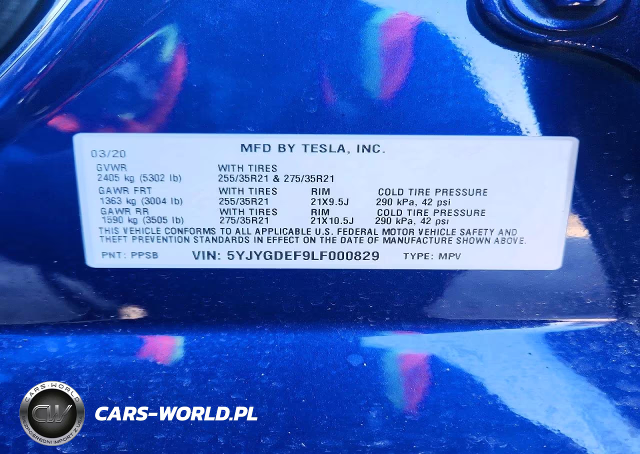 2020 Tesla Model Y VIN:5YJYGDEF9LF000829 - 12