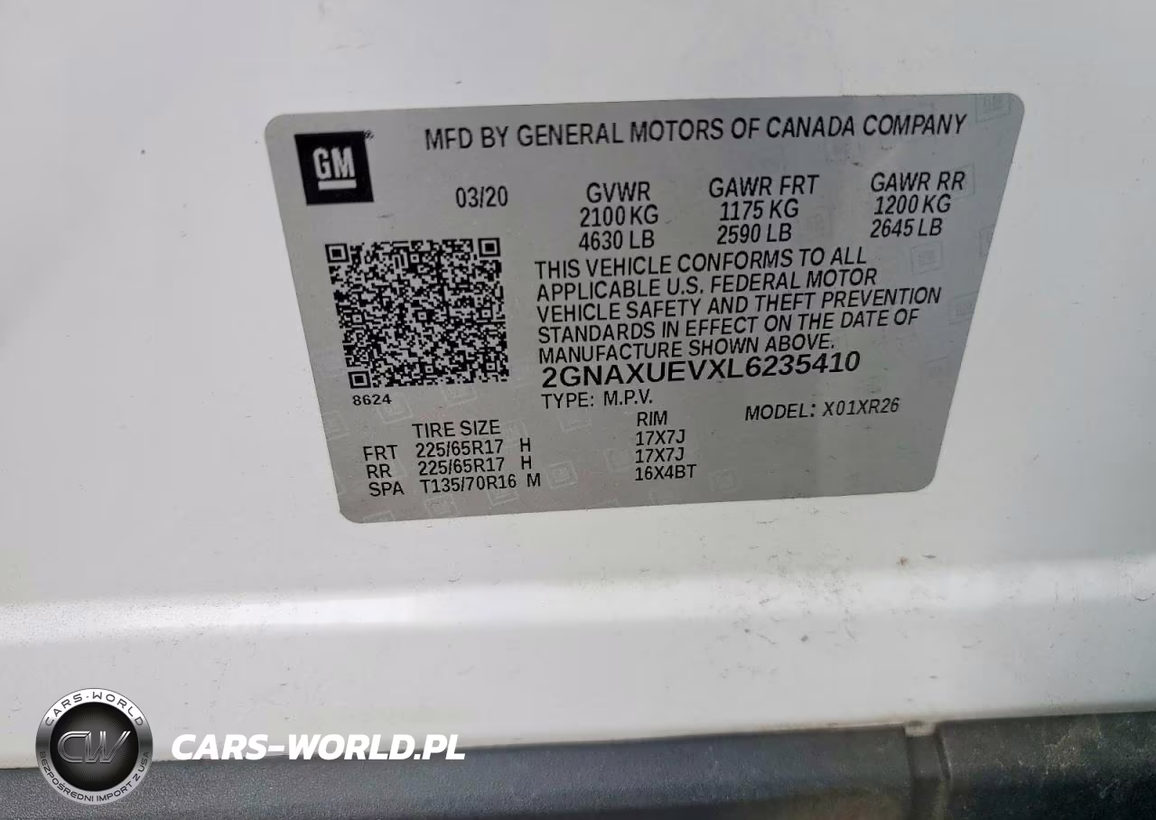 2020 Chevrolet Equinox Lt VIN:2GNAXUEVXL6235410 - 13