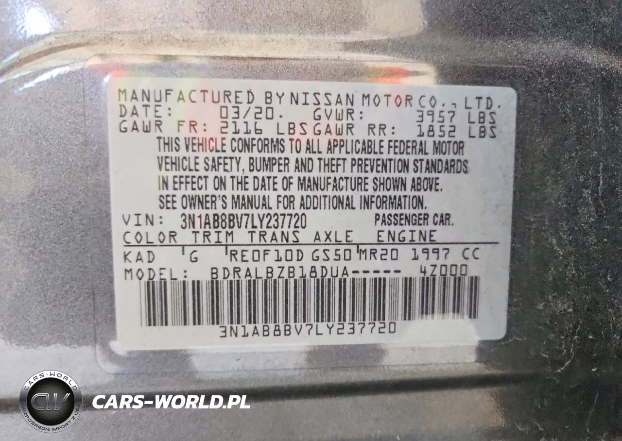 2020 Nissan Sentra S VIN:3N1AB8BV7LY237720 - 12