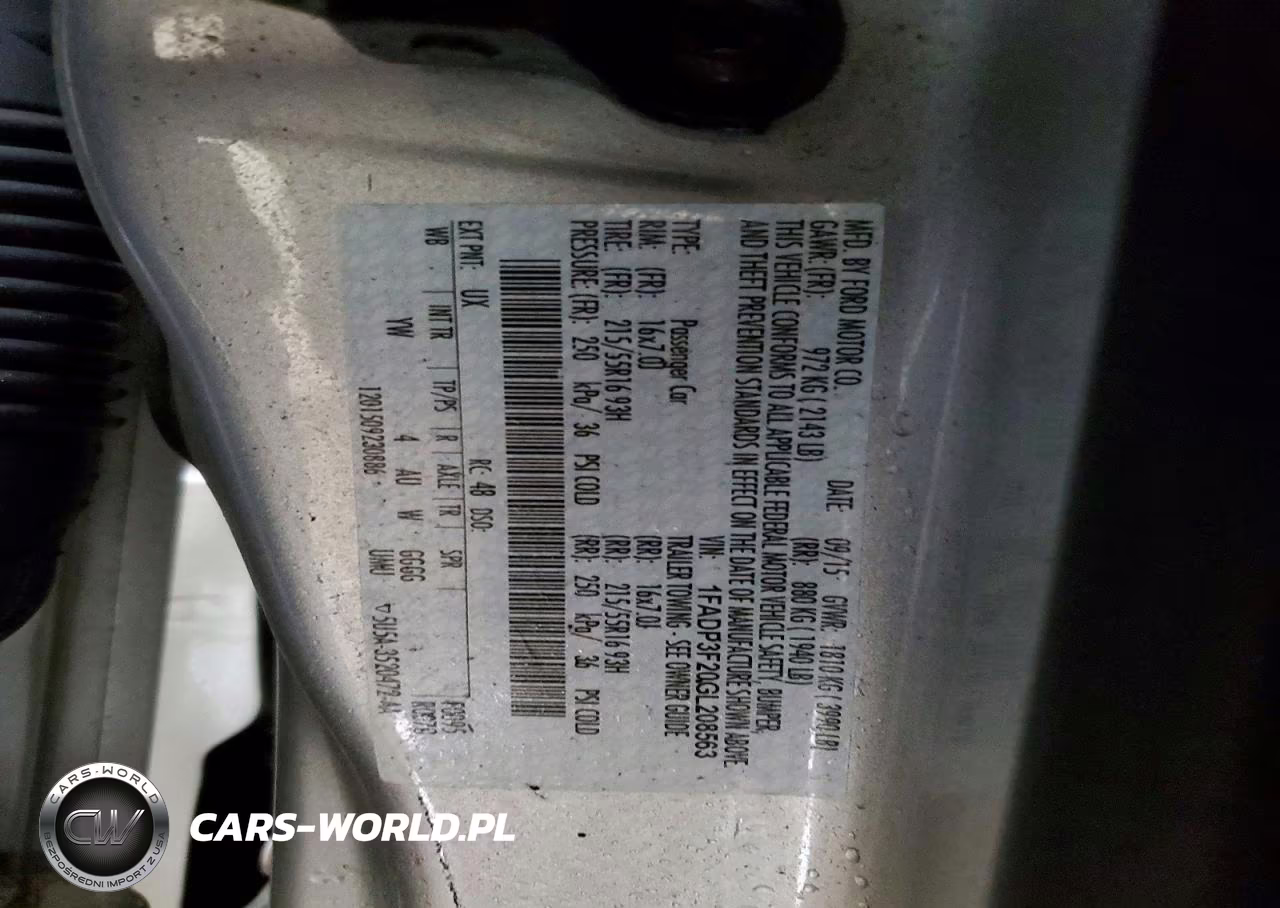 2016 Ford Focus Se VIN:1FADP3F20GL208563 - 12