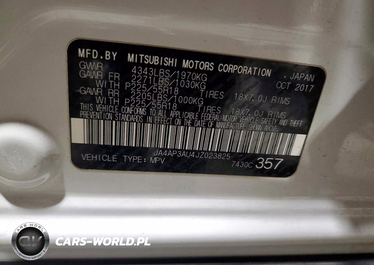 2018 Mitsubishi Outlander Sport Es VIN:JA4AP3AU4JZ023825 - 13