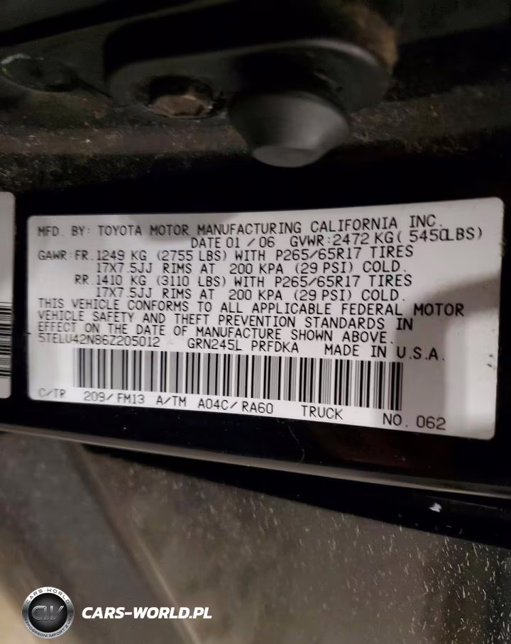 2006 Toyota Tacoma V6 VIN:5TELU42N86Z205012 - 12