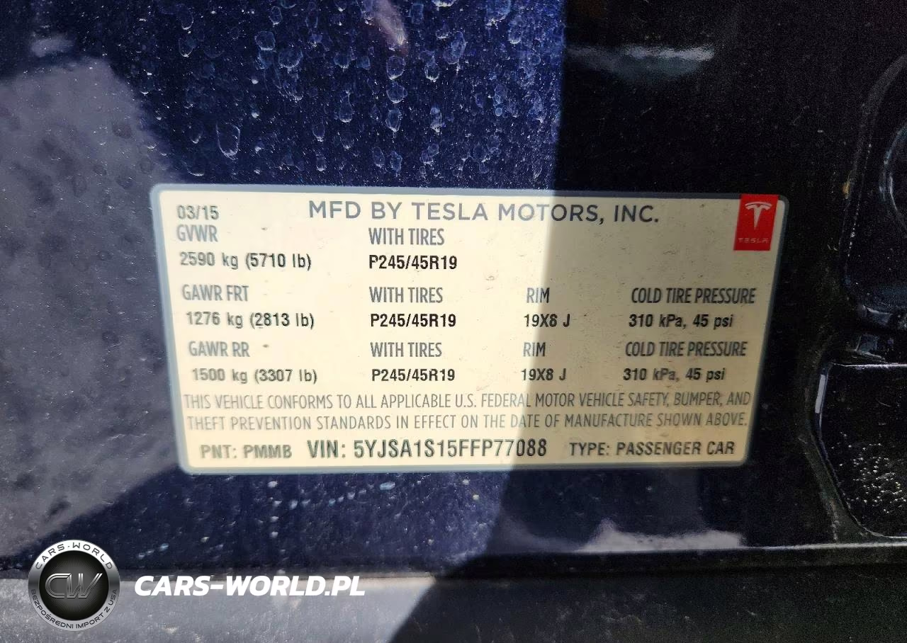 2015 Tesla Model S 60 VIN:5YJSA1S15FFP77088 - 12
