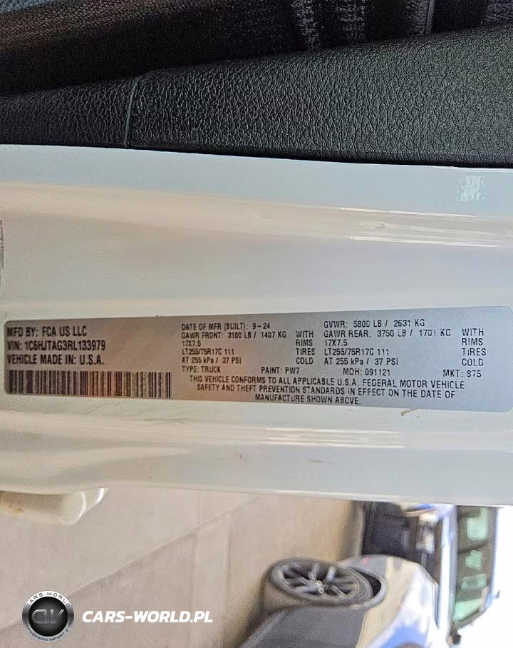 2024 Jeep Gladiator Sport VIN:1C6HJTAG3RL133979 - 12
