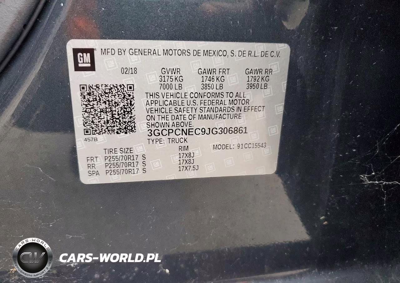 2018 Chev Silverado VIN:3GCPCNEC9JG306861 - 12