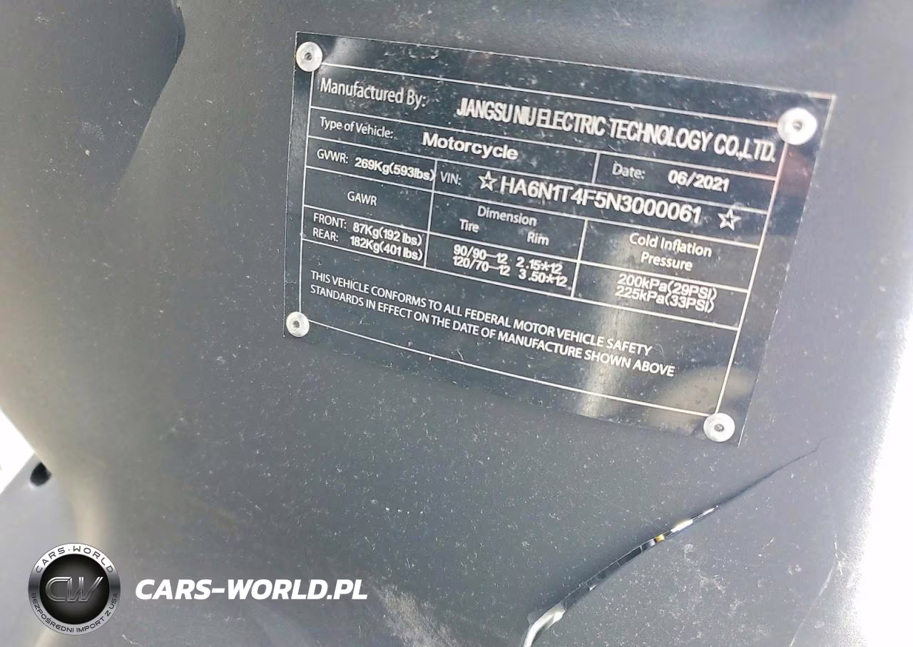 2022 Vespa Generic Sc VIN:HA6N1T4F5N3000061 - 9