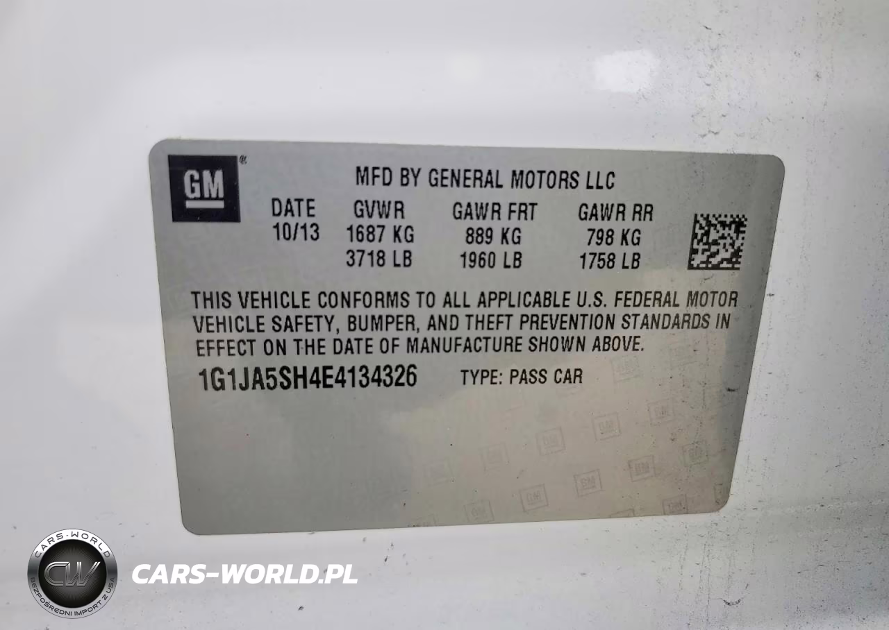 2014 Chevrolet Sonic Ls VIN:1G1JA5SH4E4134326 - 12