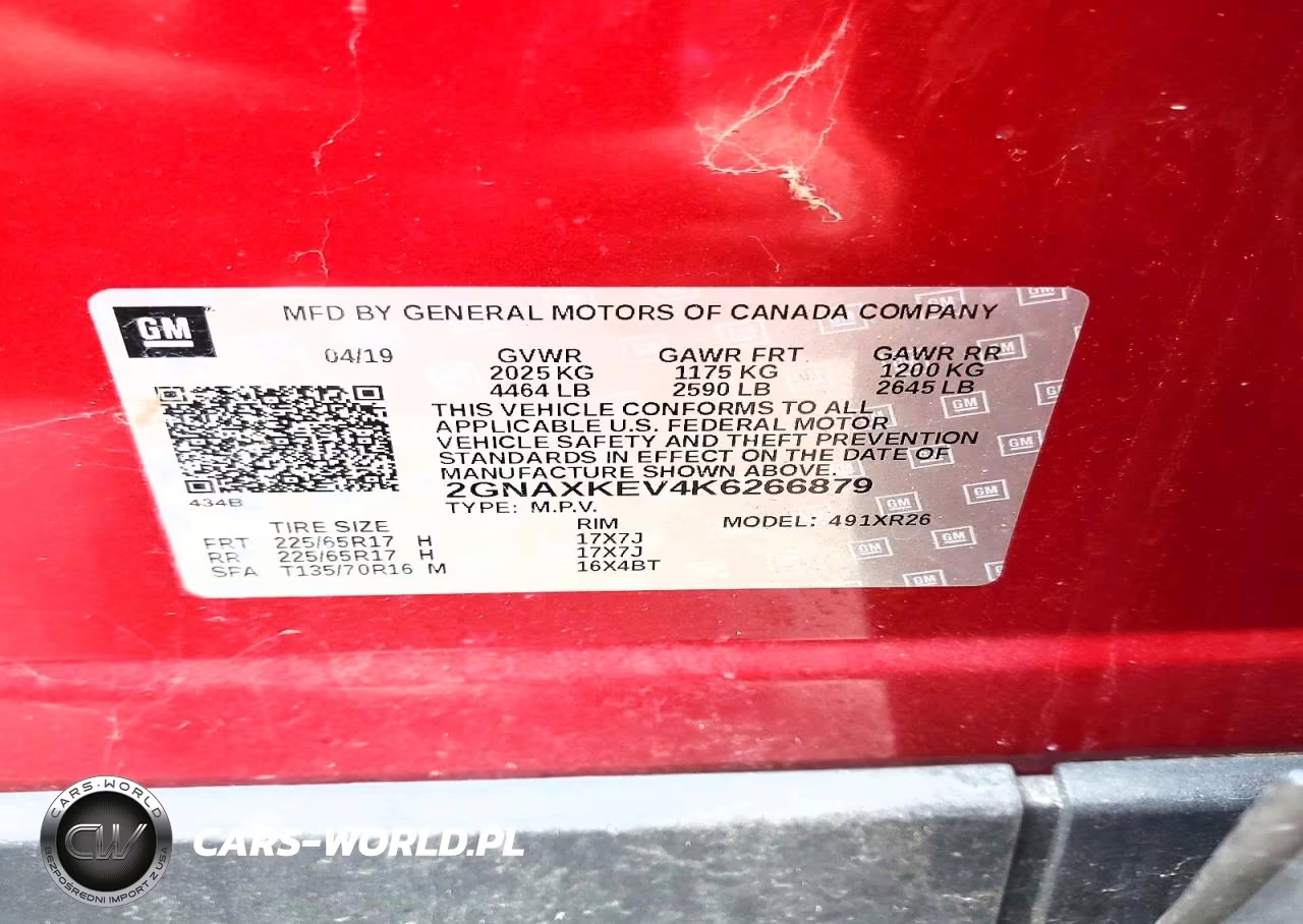 2019 Chevrolet Equinox Lt VIN:2GNAXKEV4K6266879 - 13
