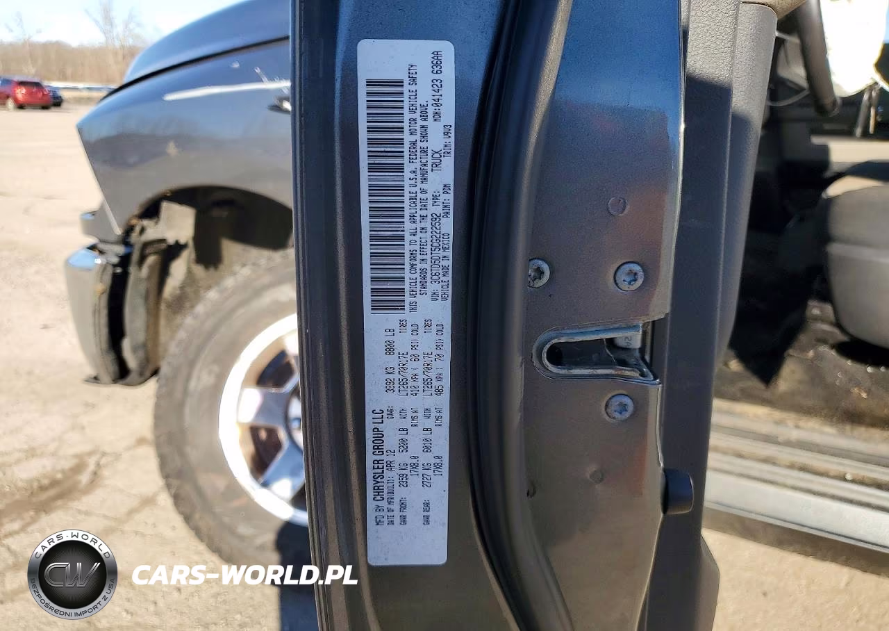 2012 Dodge Ram 2500 Slt VIN:3C6TD5DT5CG222592 - 12