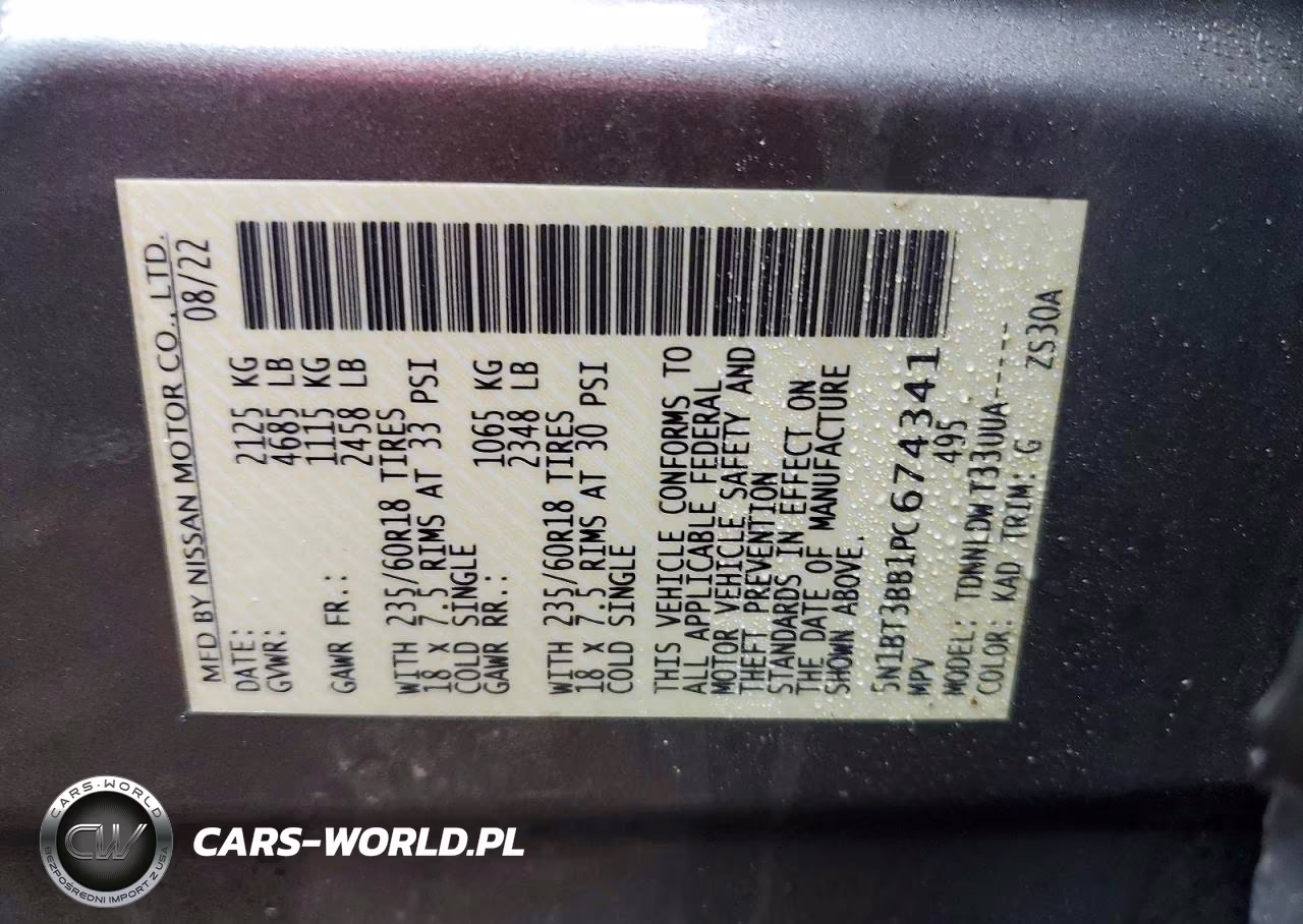 2023 Nissan Rogue VIN:5N1BT3BB1PC674341 - 13