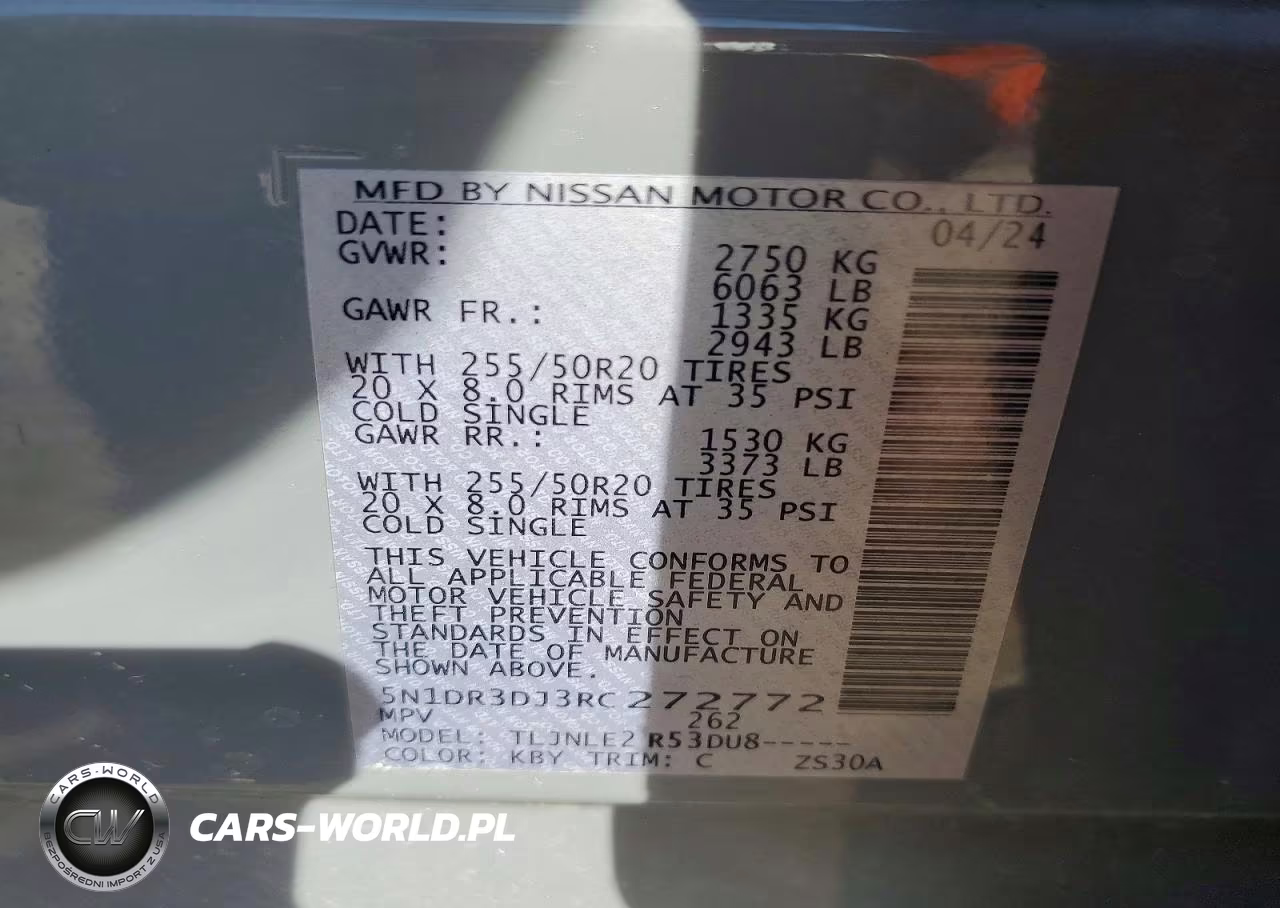 2024 Nissan Pathfinder Platinum VIN:5N1DR3DJ3RC272772 - 14