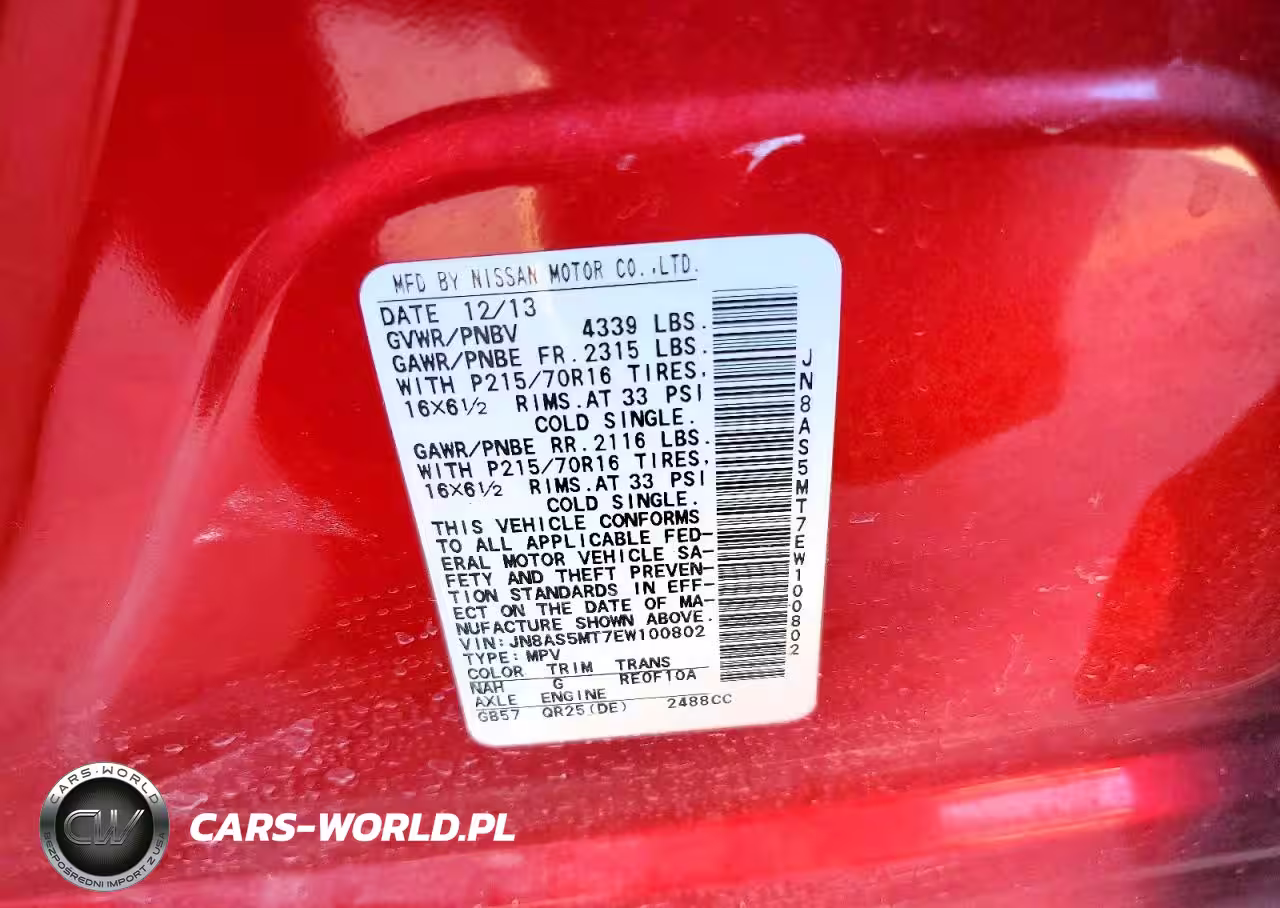 2014 Nissan Rogue Select S VIN:JN8AS5MT7EW100802 - 12