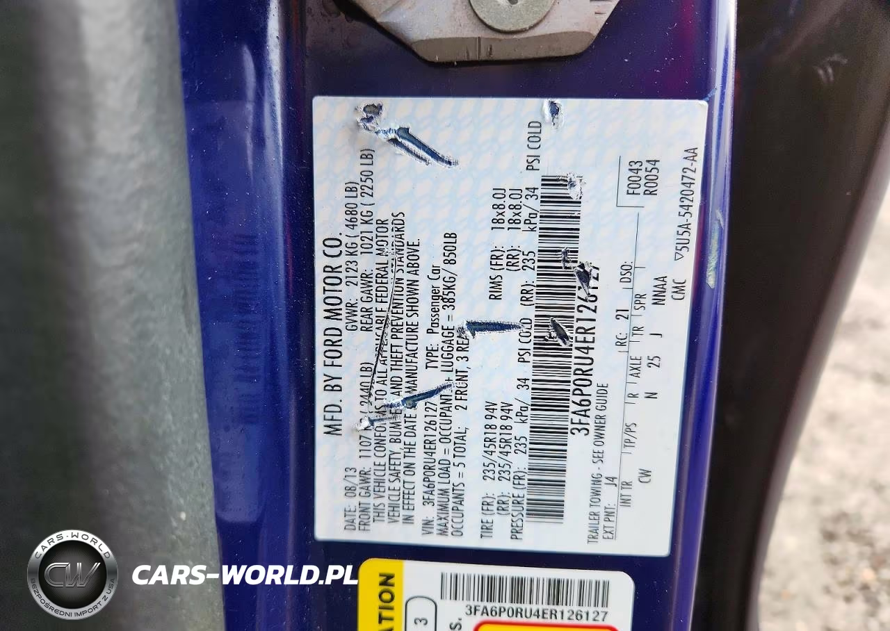 2014 Ford Fusion Titanium Hev VIN:3FA6P0RU4ER126127 - 12