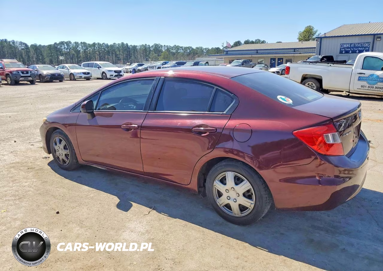 2012 Honda Civic Lx VIN:2HGFB2F52CH539076 - 2