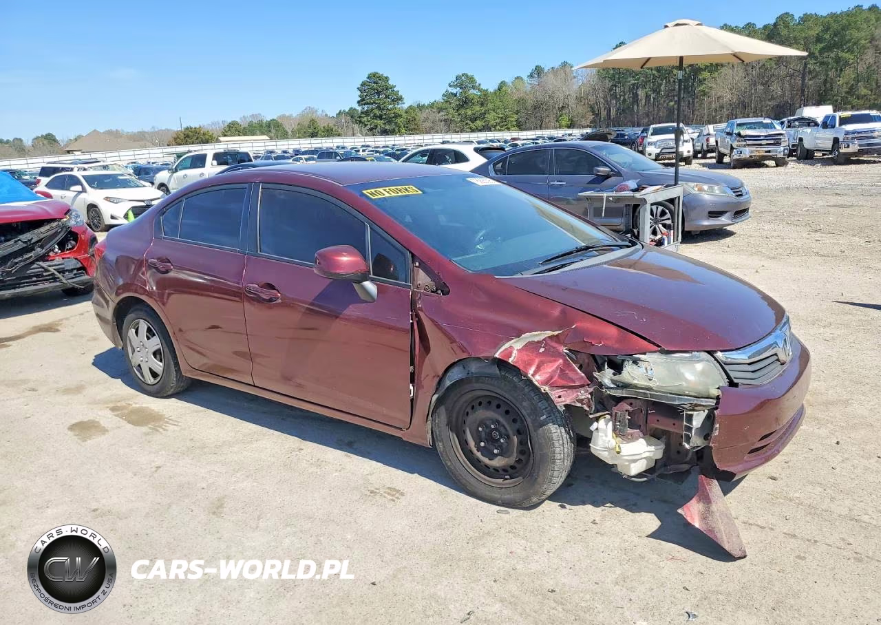 2012 Honda Civic Lx VIN:2HGFB2F52CH539076 - 4