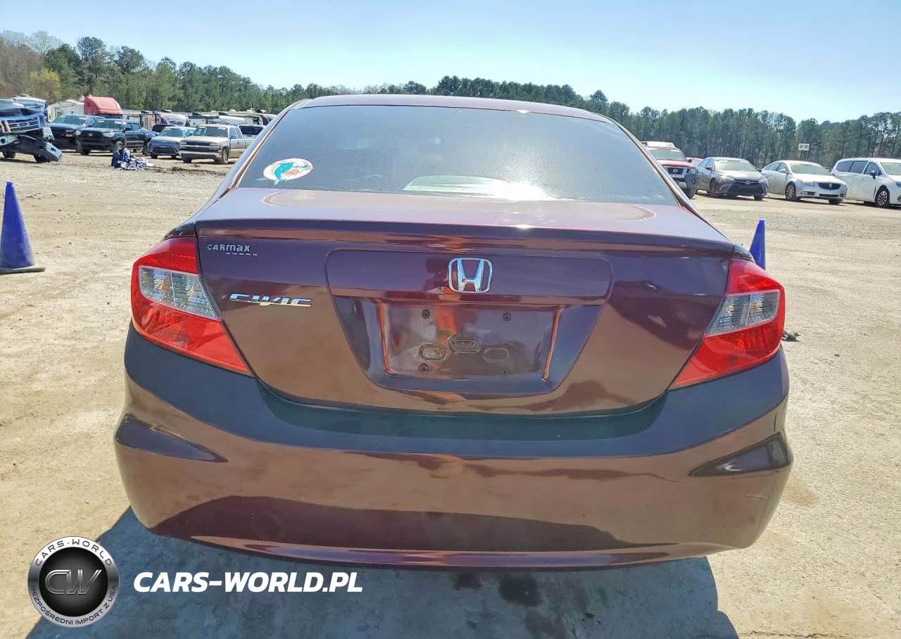 2012 Honda Civic Lx VIN:2HGFB2F52CH539076 - 6