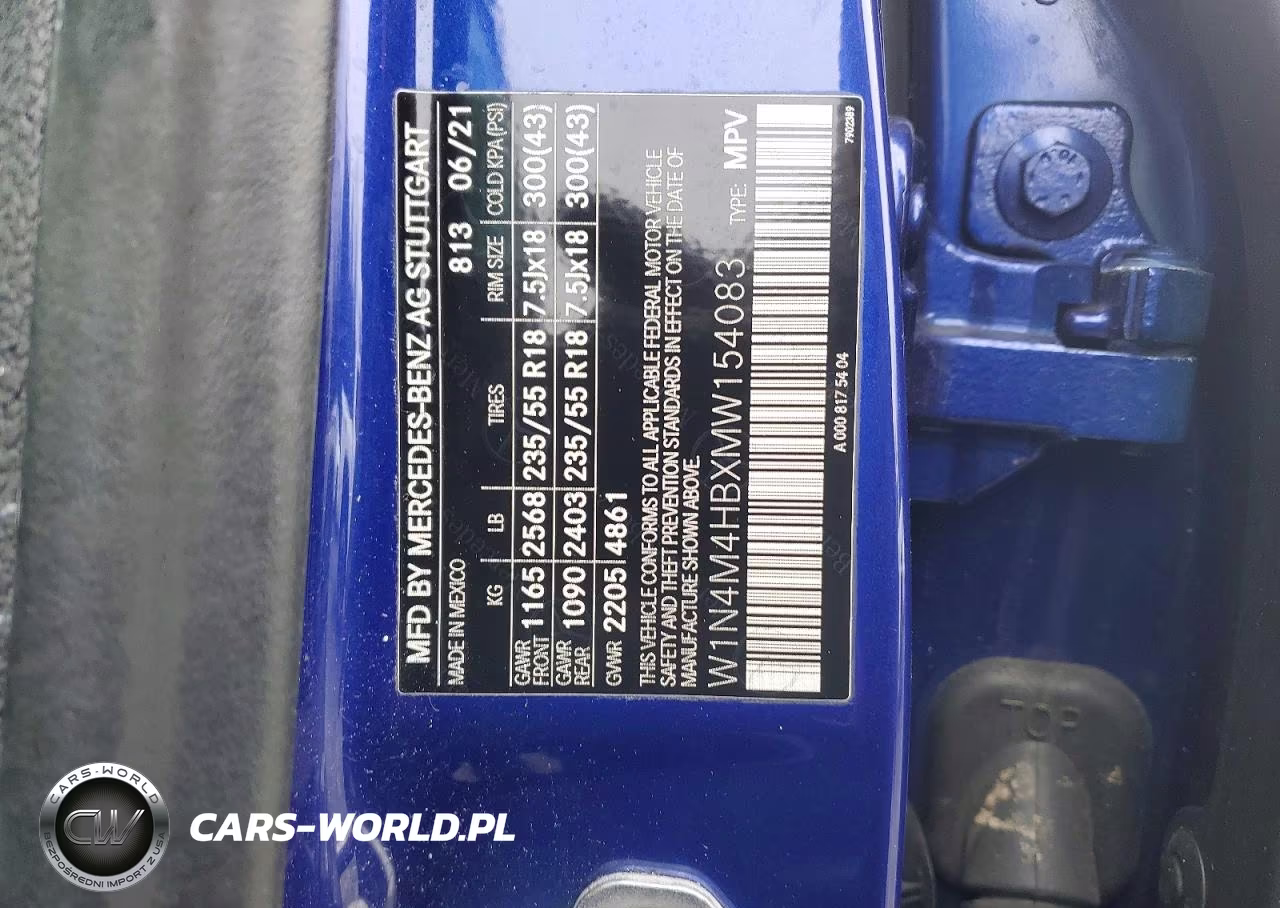 2021 Mercedes-Benz Glb 250 4Matic VIN:W1N4M4HBXMW154083 - 13