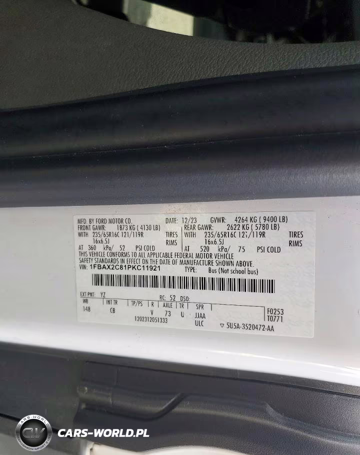 2023 Ford Transit T-350 VIN:1FBAX2C81PKC11921 - 14