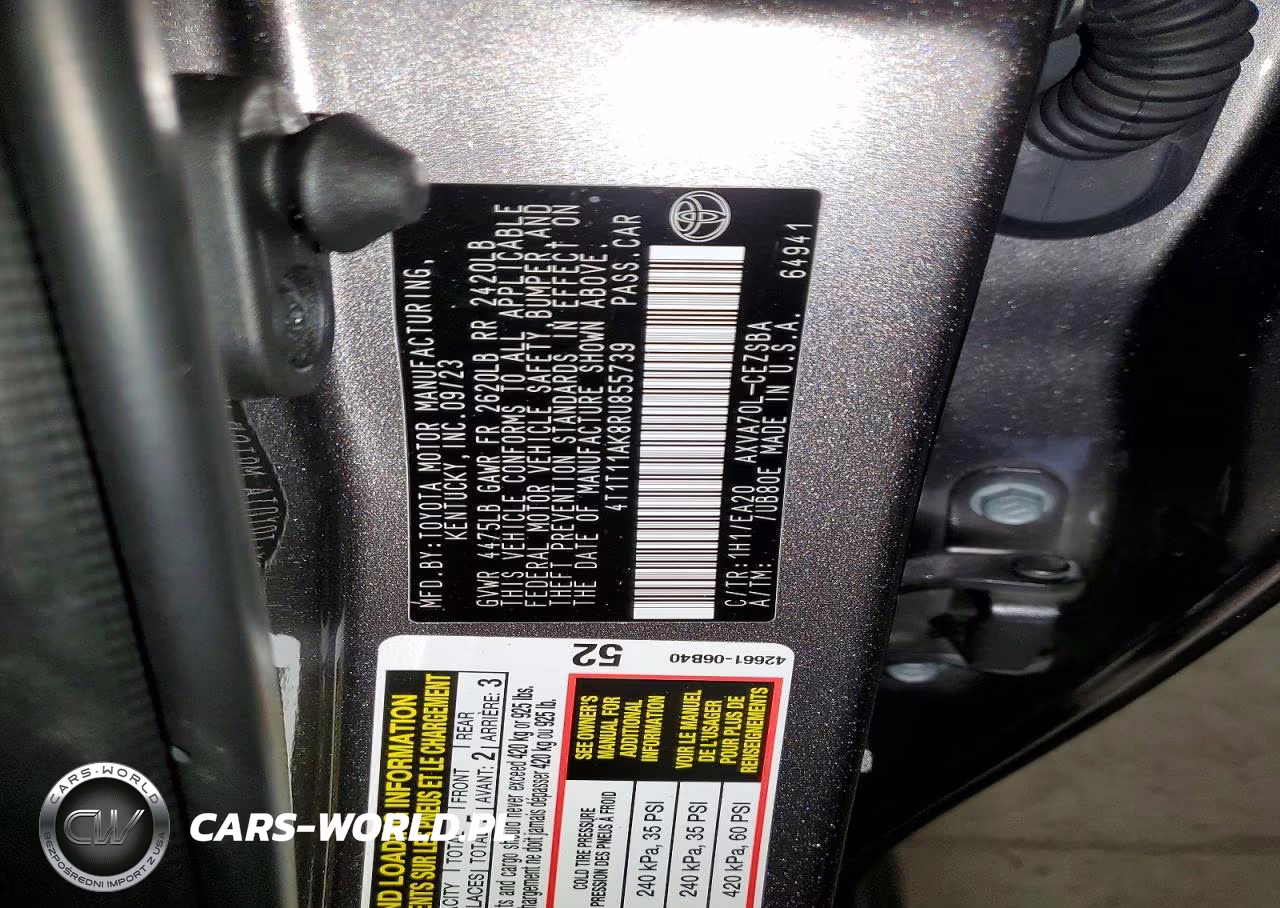 2024 Toyota Camry Se VIN:4T1T11AK8RU855739 - 12