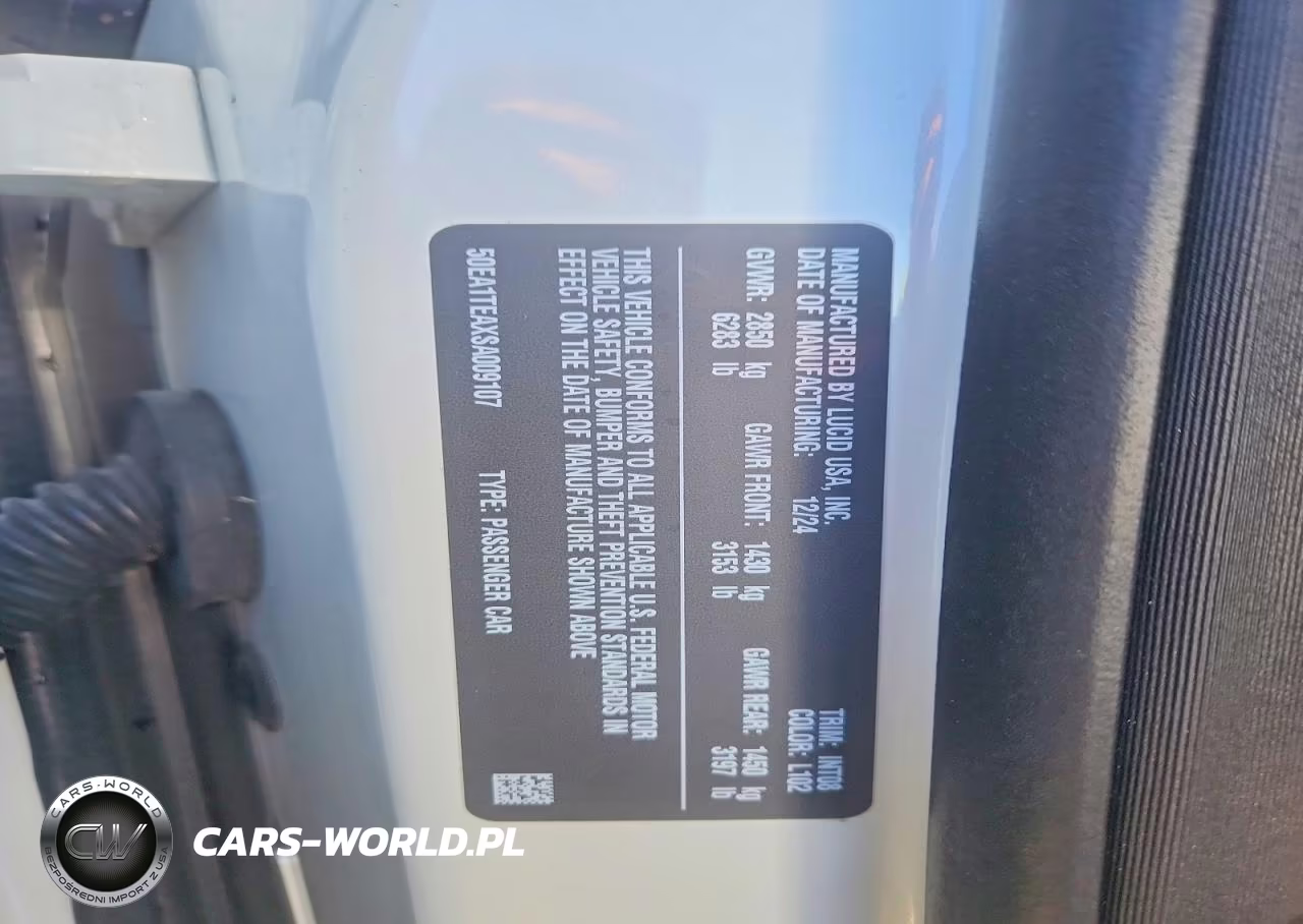 2025 Lucid Motors Air Touring VIN:50EA1TEAXSA009107 - 13