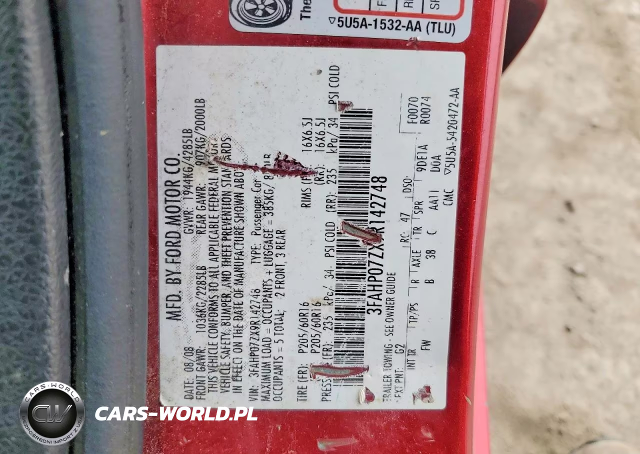 2009 Ford Fusion Se VIN:3FAHP07ZX9R142748 - 12
