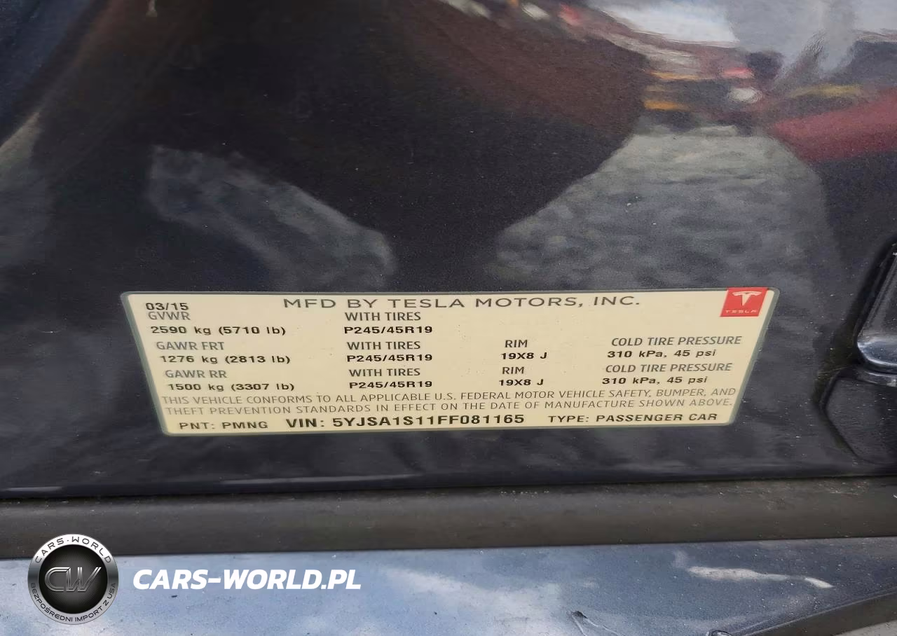 2015 Tesla Model S 60 VIN:5YJSA1S11FF081165 - 12