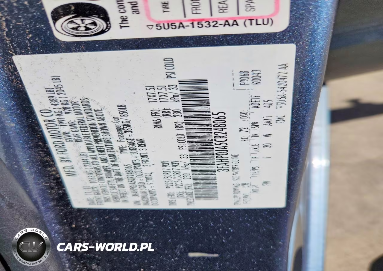 2012 Ford Fusion Sel VIN:3FAHP0JA5CR248065 - 12