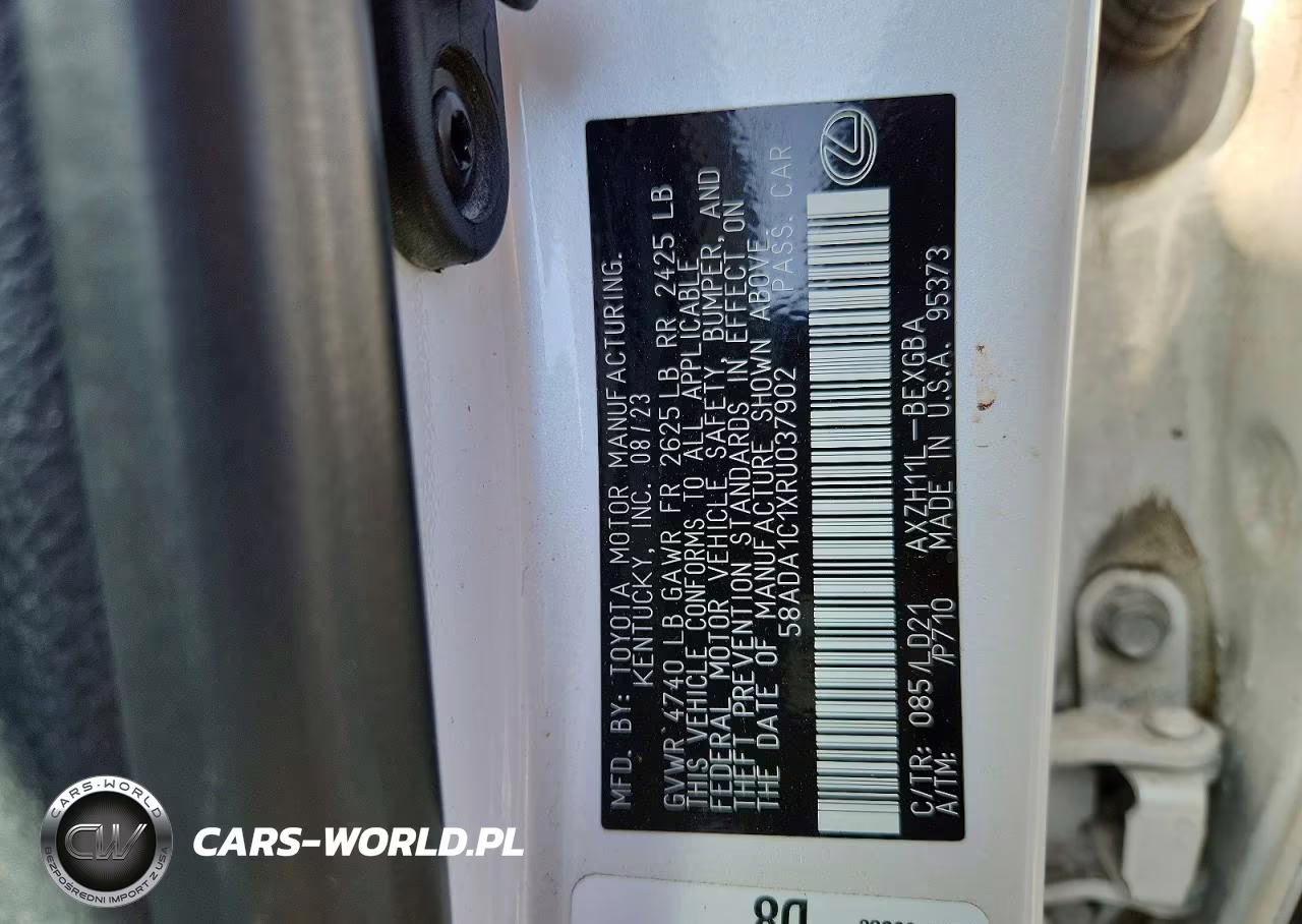 2024 Lexus Es 300H Base VIN:58ADA1C1XRU037902 - 13