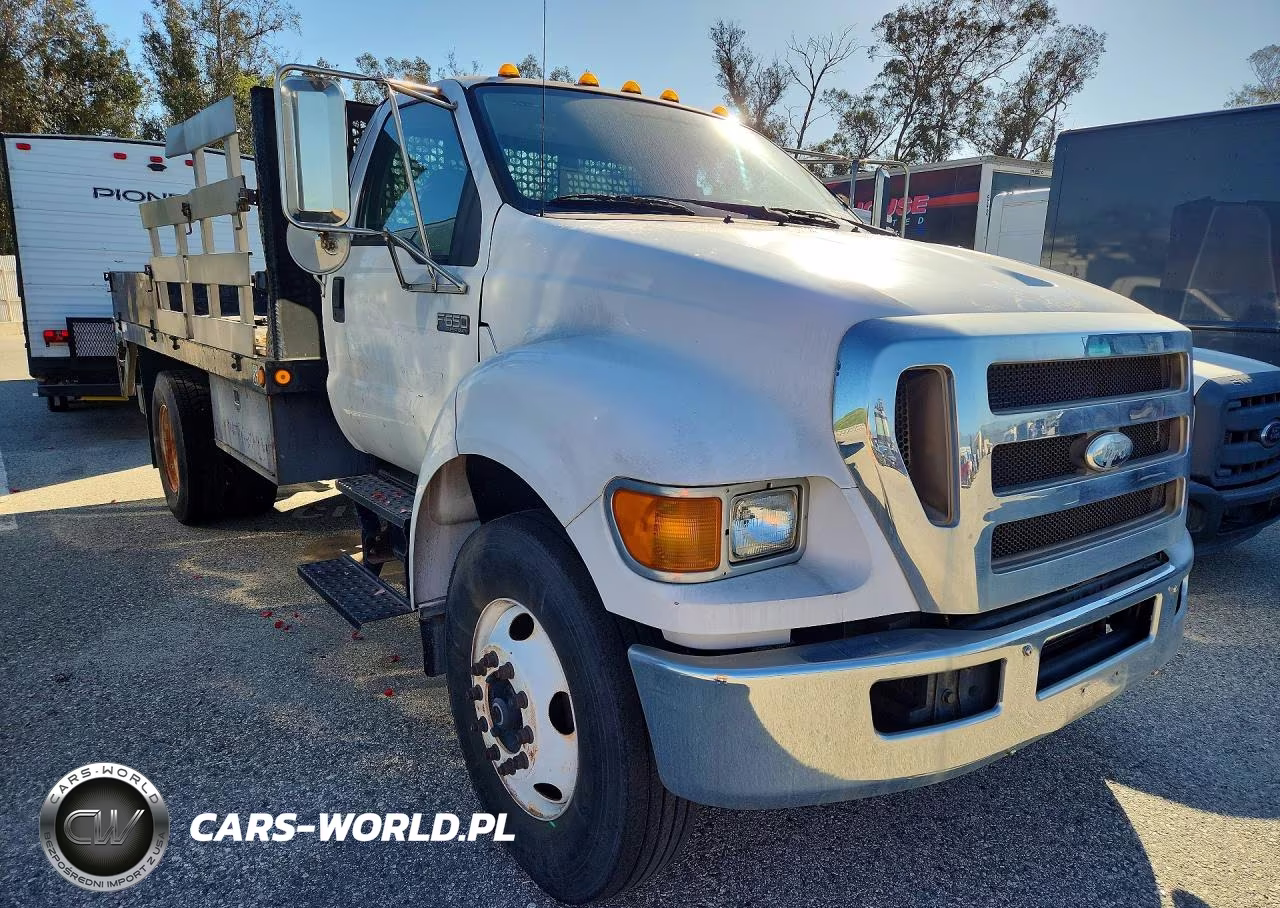 2008 Ford F650 Super Duty Flatbed Truck VIN:3FRNF65A88V687940 - 4