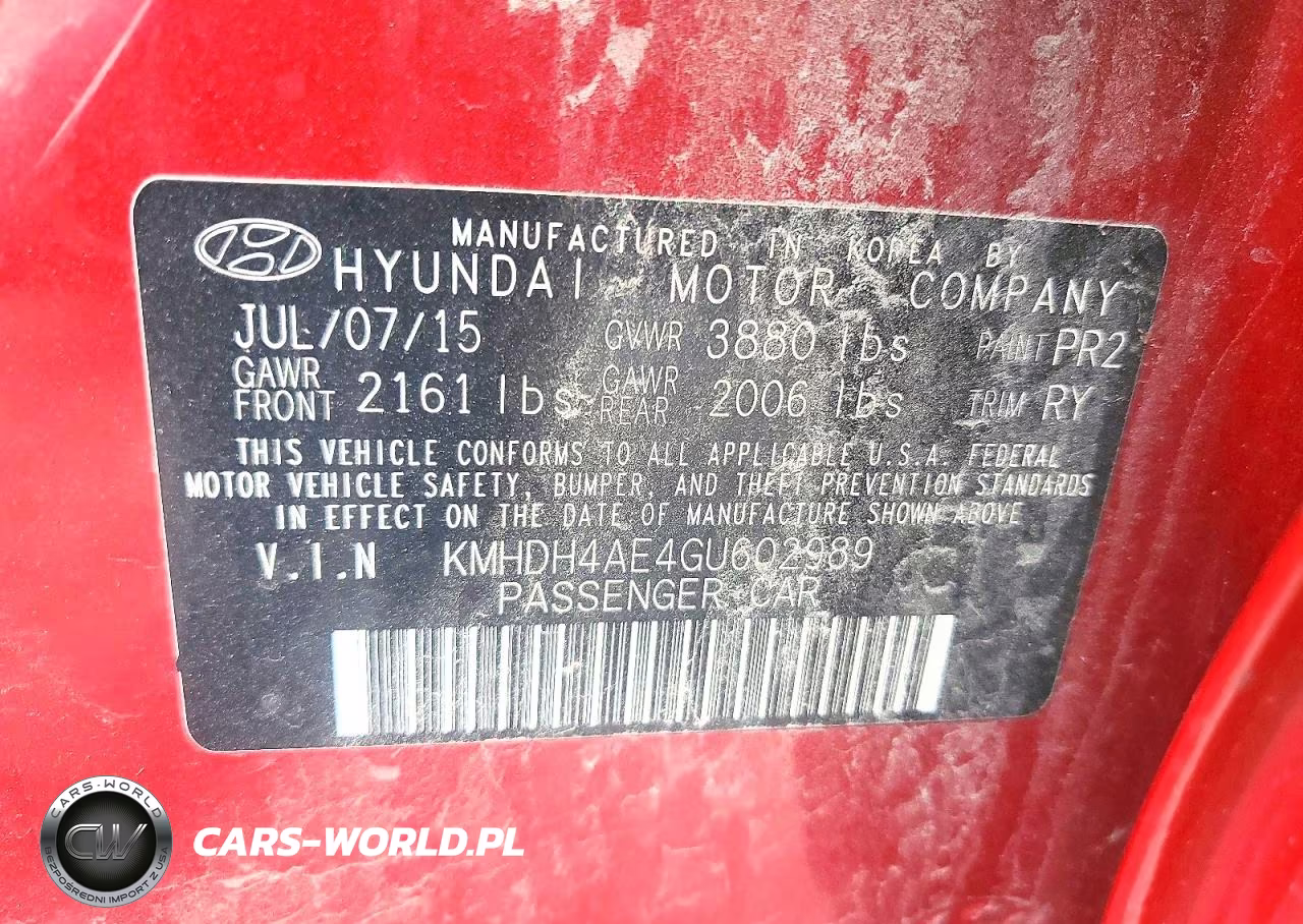 2016 Hyundai Elantra Value Edition VIN:KMHDH4AE4GU602989 - 13