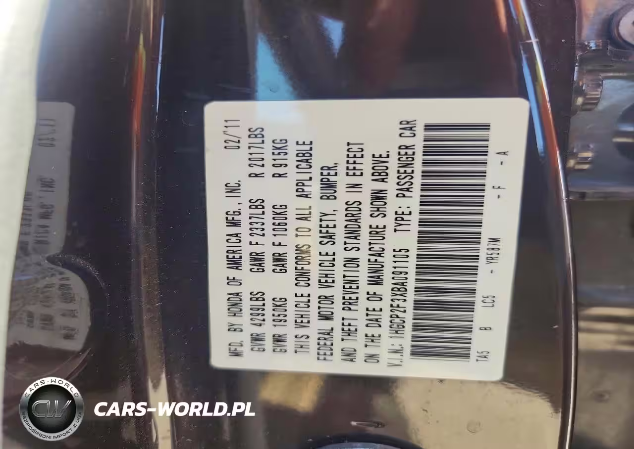 2011 Honda Accord Lx VIN:1HGCP2F3XBA091105 - 13
