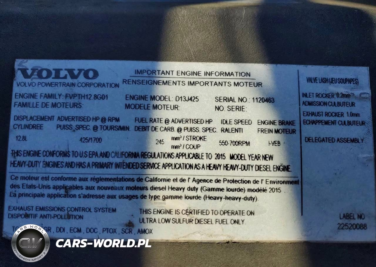 2016 Volvo Vnl Semi Truck VIN:4V4NC9EH8GN955839 - 9