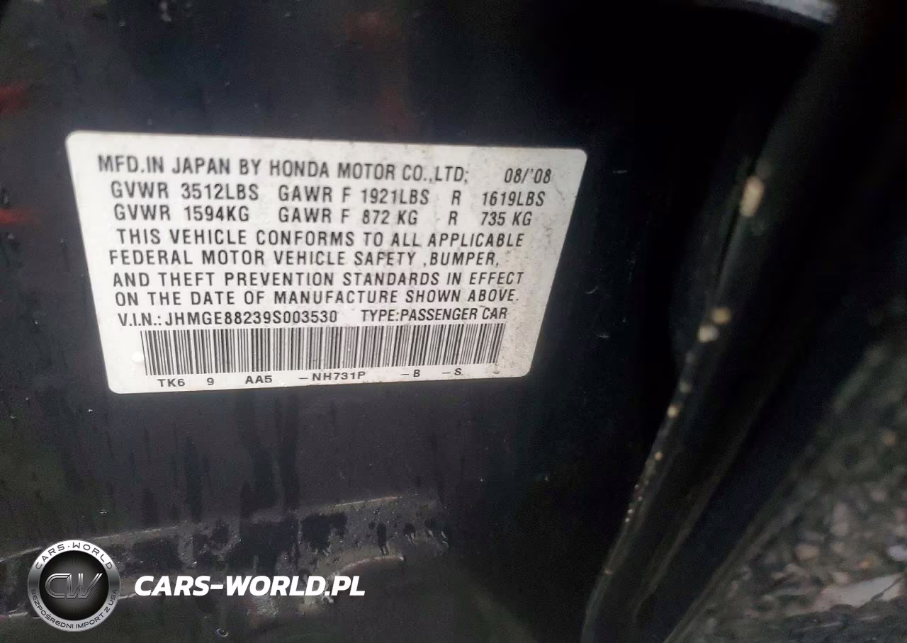 2009 Honda Fit VIN:JHMGE88239S003530 - 12