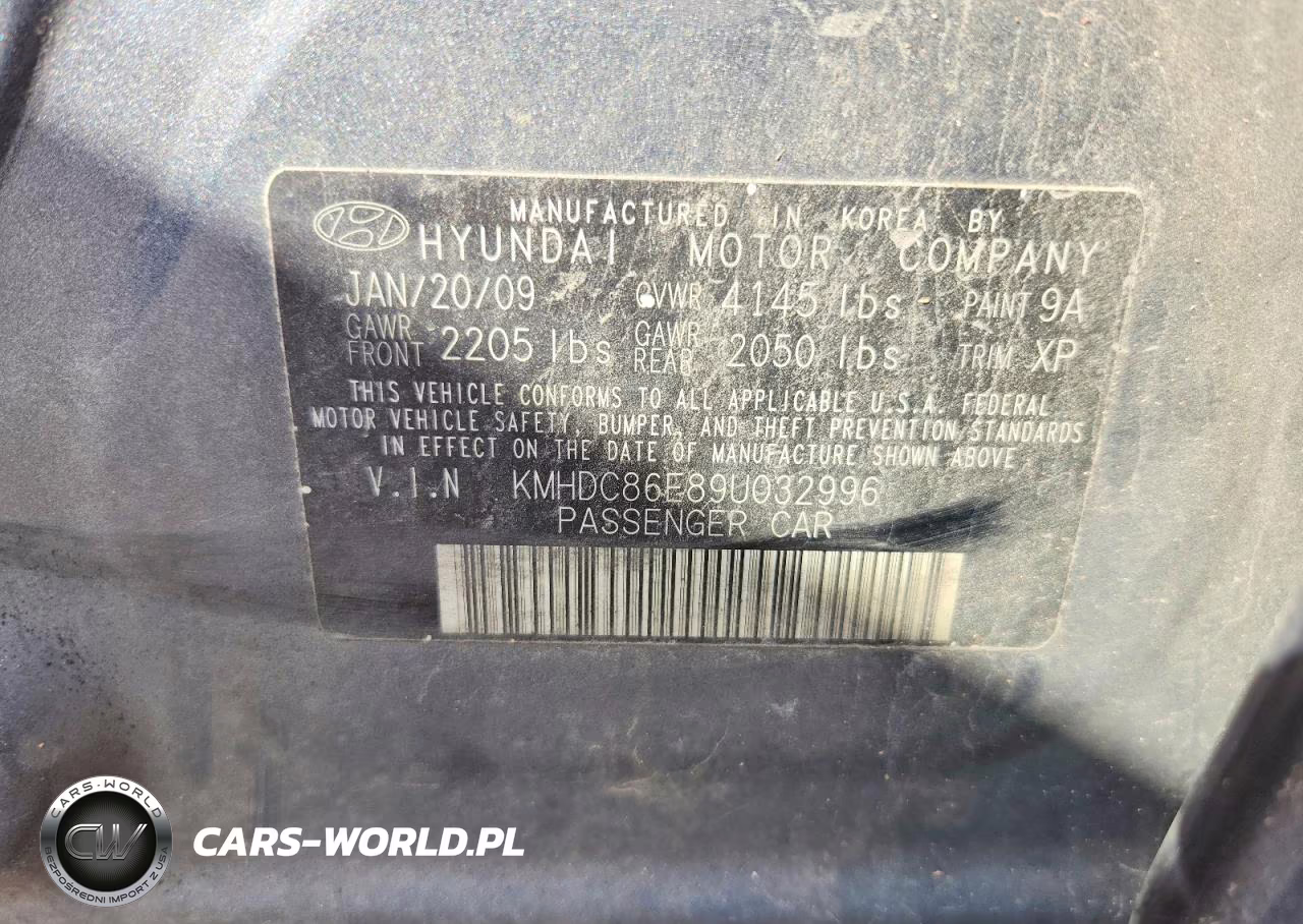 2009 Hyundai Elantra Touring VIN:KMHDC86E89U032996 - 12