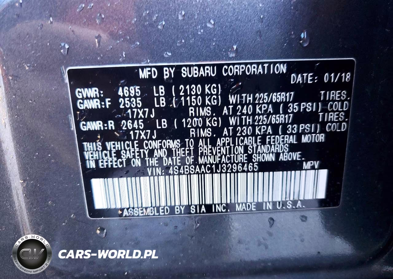 2018 Subaru Outback VIN:4S4BSAAC1J3296465 - 13