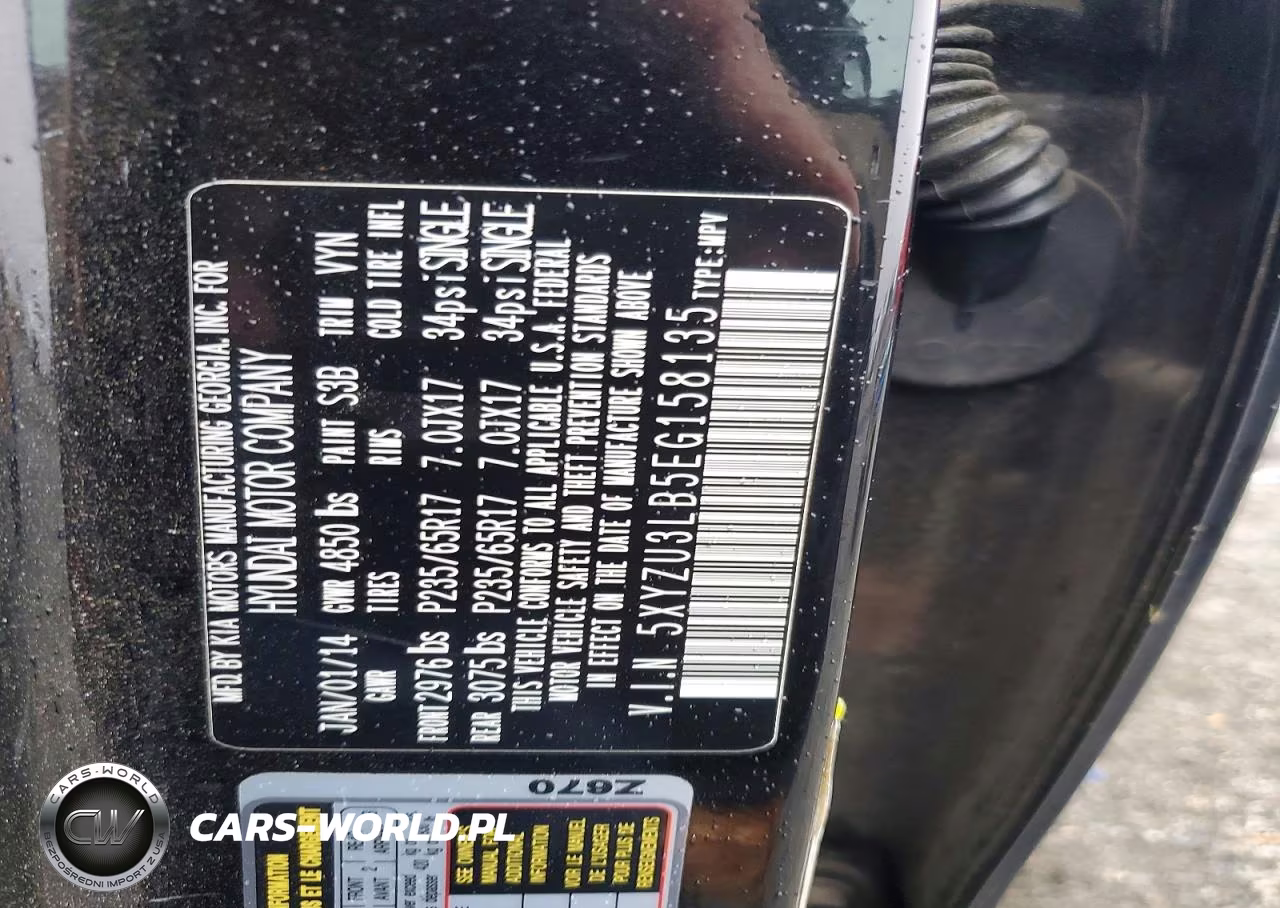 2014 Hyundai Santa Fe Sport 2.4L VIN:5XYZU3LB5EG158135 - 12