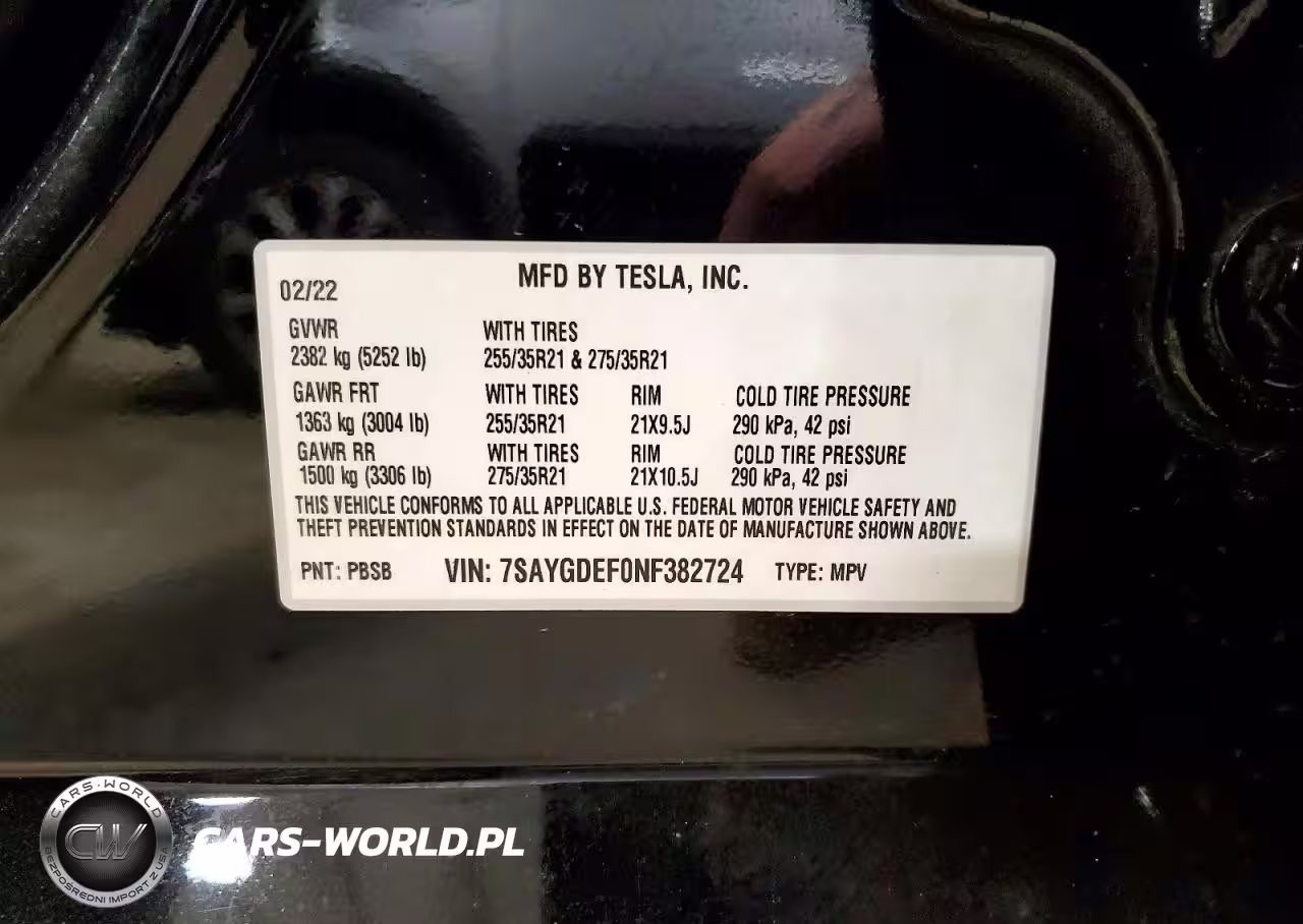 2022 Tesla Model Y VIN:7SAYGDEF0NF382724 - 14
