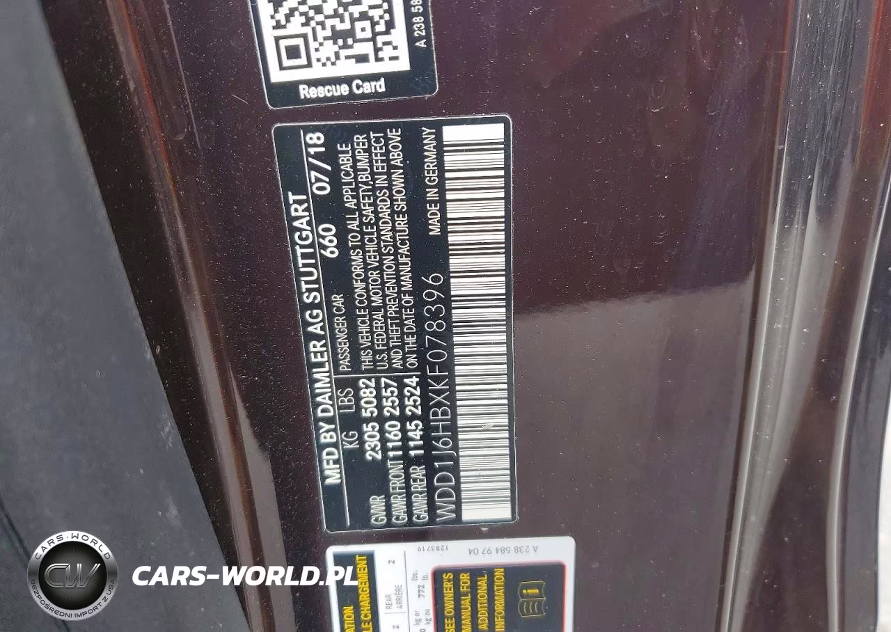2019 Mercedes-Benz E 450 VIN:WDD1J6HBXKF078396 - 12