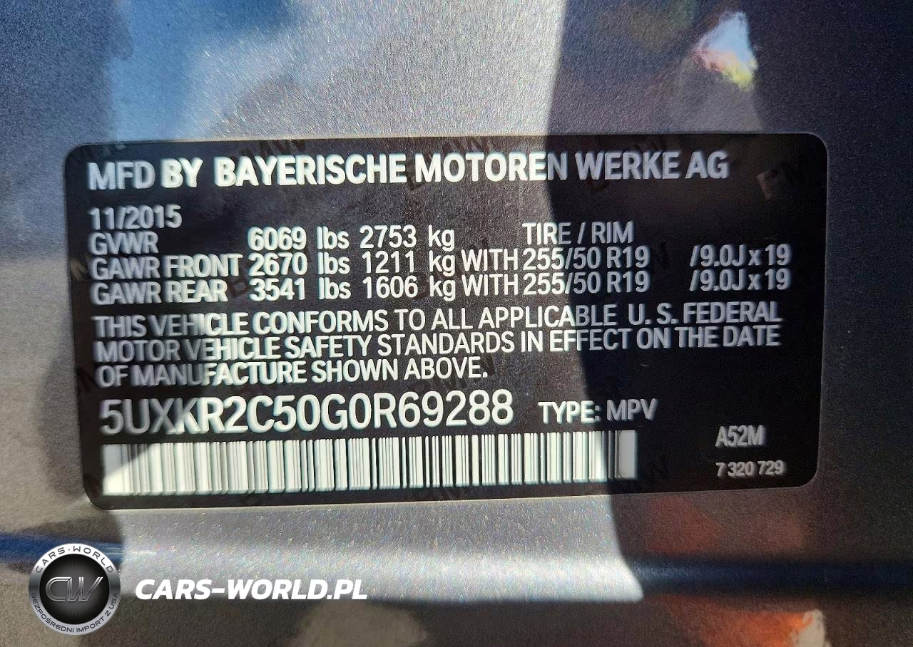 2016 BMW X5 Sdrive35I VIN:5UXKR2C50G0R69288 - 14