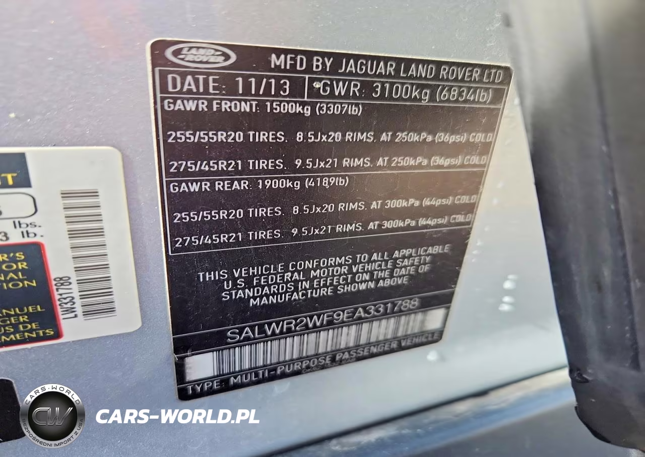 2014 Land Rover Range Rover Sport Hse VIN:SALWR2WF9EA331788 - 13