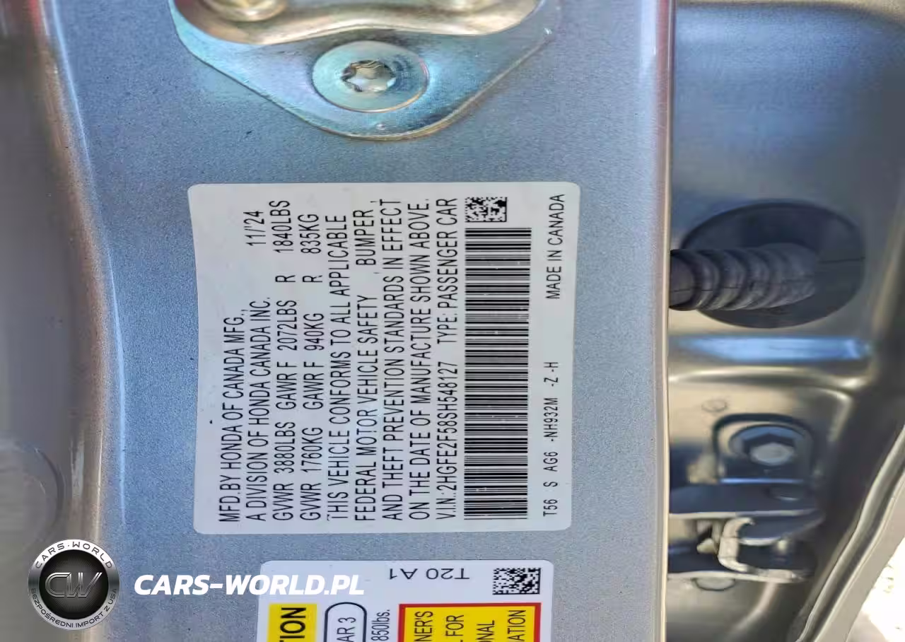 2025 Honda Civic Sport VIN:2HGFE2F58SH548127 - 12