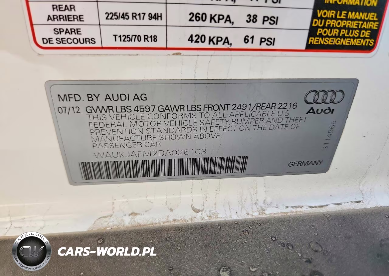 2013 Audi A3 Premium Plus VIN:WAUKJAFM2DA026103 - 12
