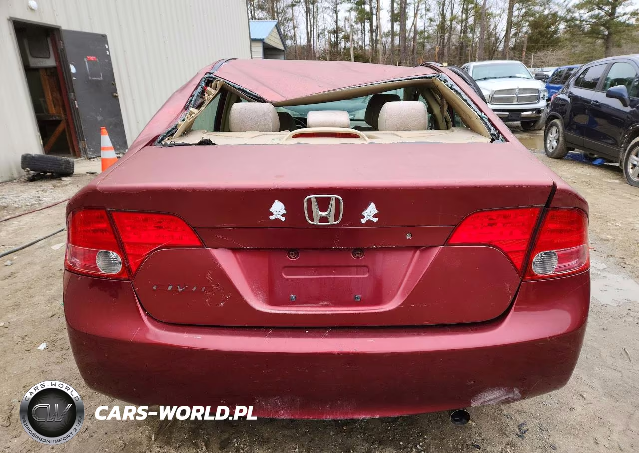 2007 Honda Civic Lx VIN:2HGFA16587H511902 - 6