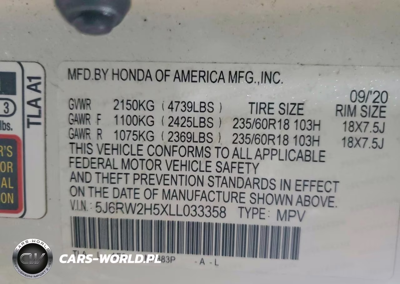 2020 Honda Cr-V Ex VIN:5J6RW2H5XLL033358 - 12