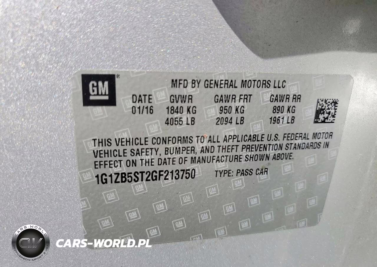 2016 Chevrolet Malibu Ls VIN:1G1ZB5ST2GF213750 - 12